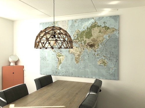 definitief titel wetenschapper Interieurtip: hang eens originele wereldkaarten aan de muur - Krispiratie